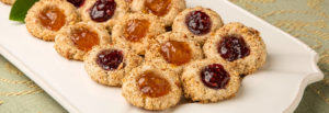 Almond flour thumbprint cookies