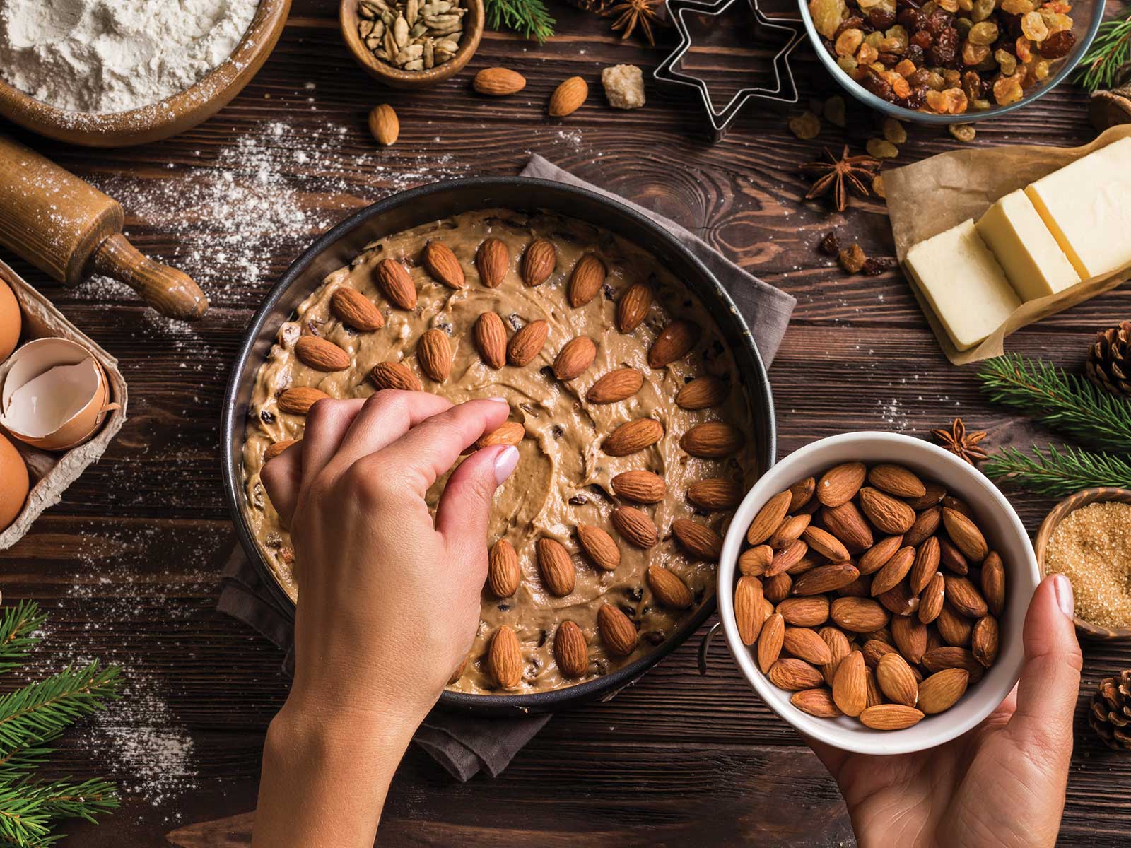 Holiday baking with almonds
