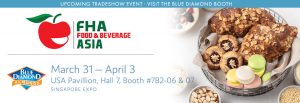 Visit Blue Diamond's booth at Food Hotel Asia