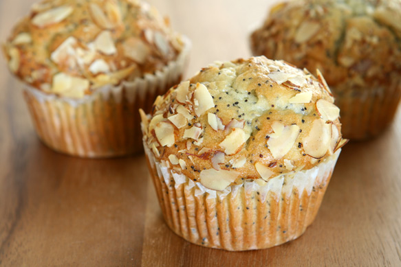 Almond and Poppy Seed Muffins