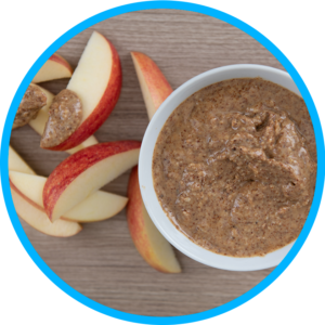 Almond butter with apples